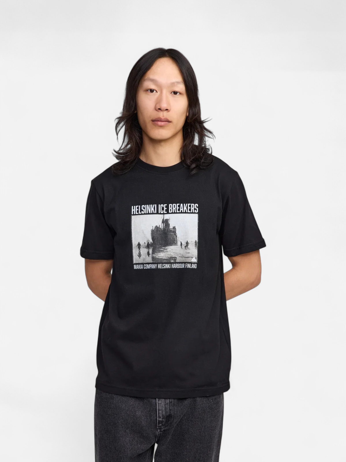 Makia miesten T-paita Helsinki Ice Breakers T-shirt, musta - Kekäle.fi