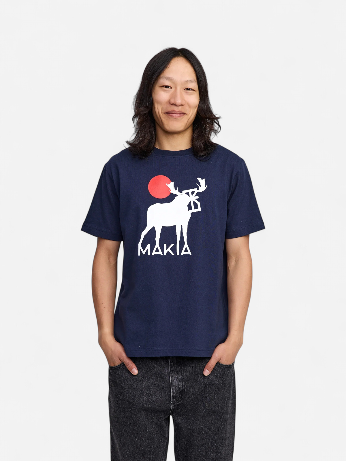 Makia miesten T-paita Taste of Finland T-Shirt, tummansininen - Kekäle.fi