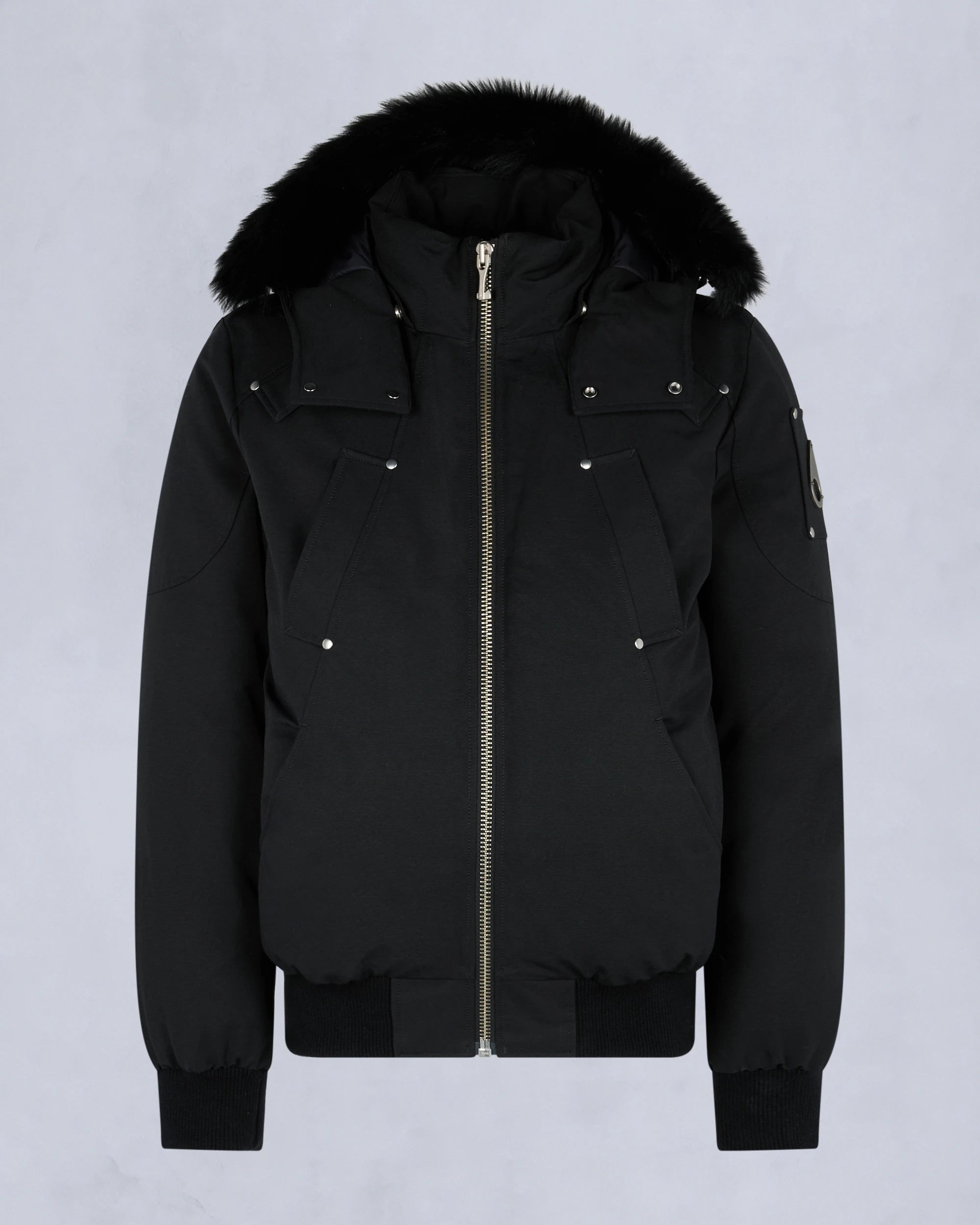 Moose Knuckles miesten toppatakit Original Ballistic Shearling Trim Bomber, musta