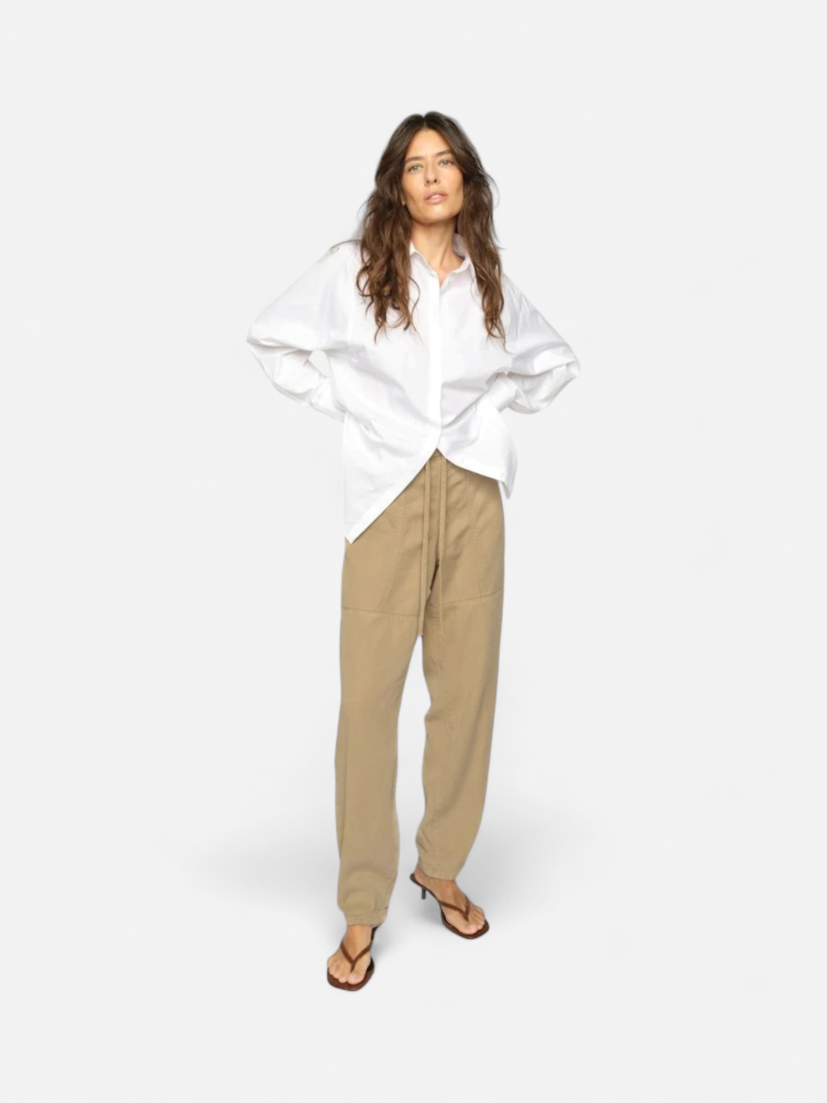 Mos Mosh naisten housut Maison Stalom Pant, vaalea beige - Kekäle.fi