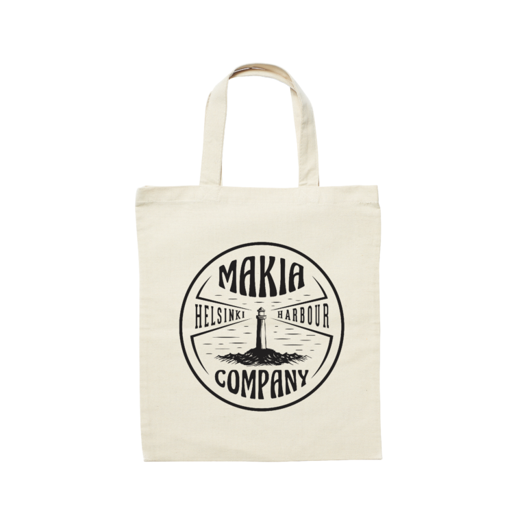 Makia Kangaskassi HARMAJA TOTE, Luonnonvalkoinen