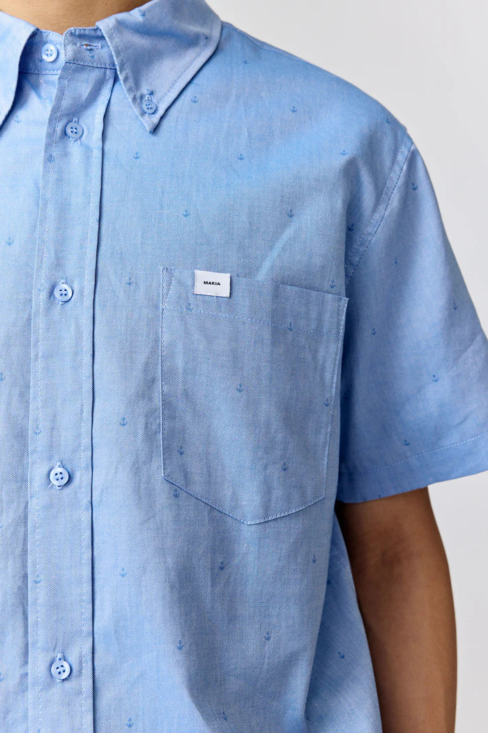makia-miesten-kauluspaita-anchors-shirt-ss-keskisininen-3