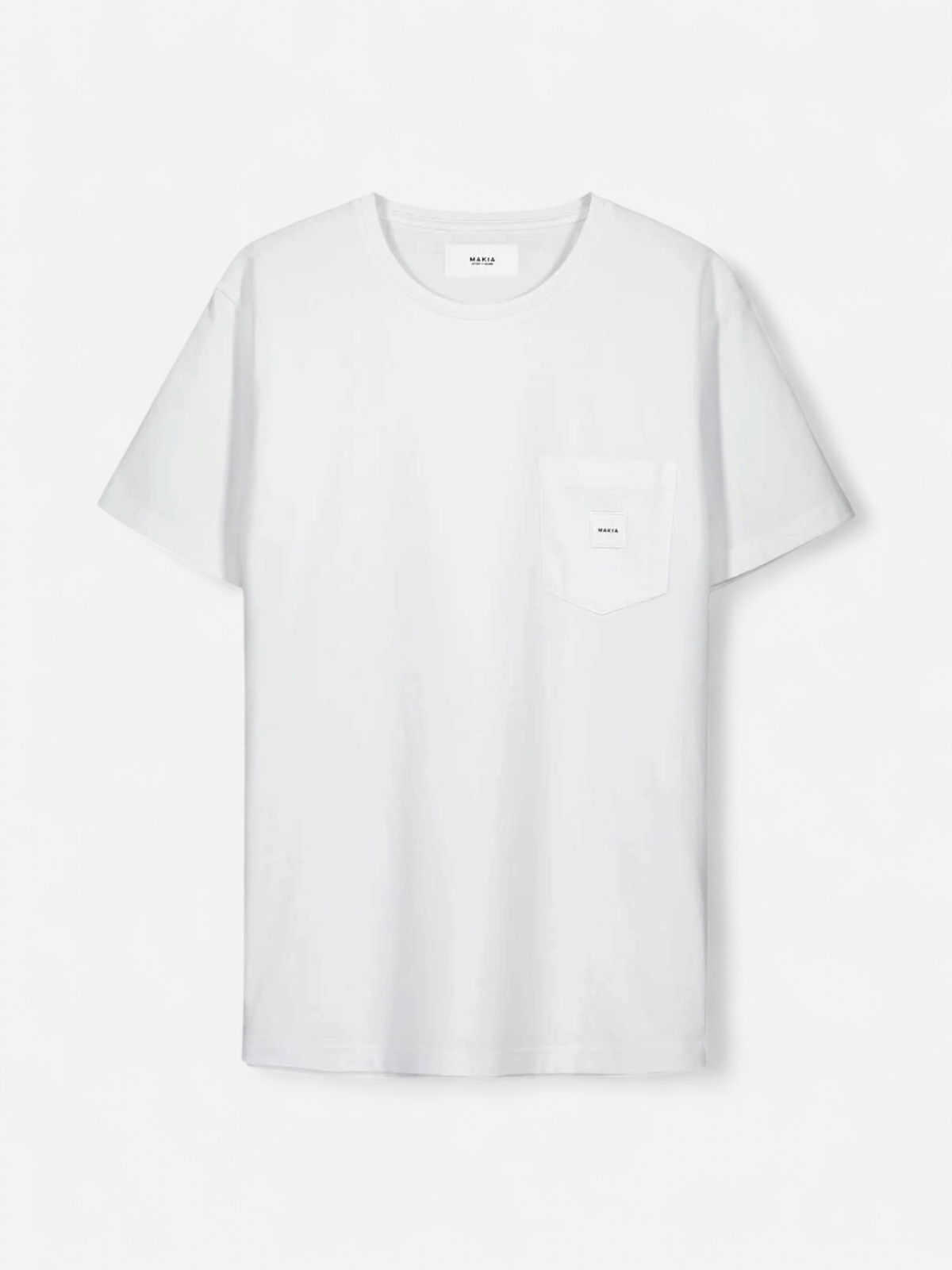Makia Miesten T-paita, Square Pocket T-Shirt Valkoinen - Kekäle.fi