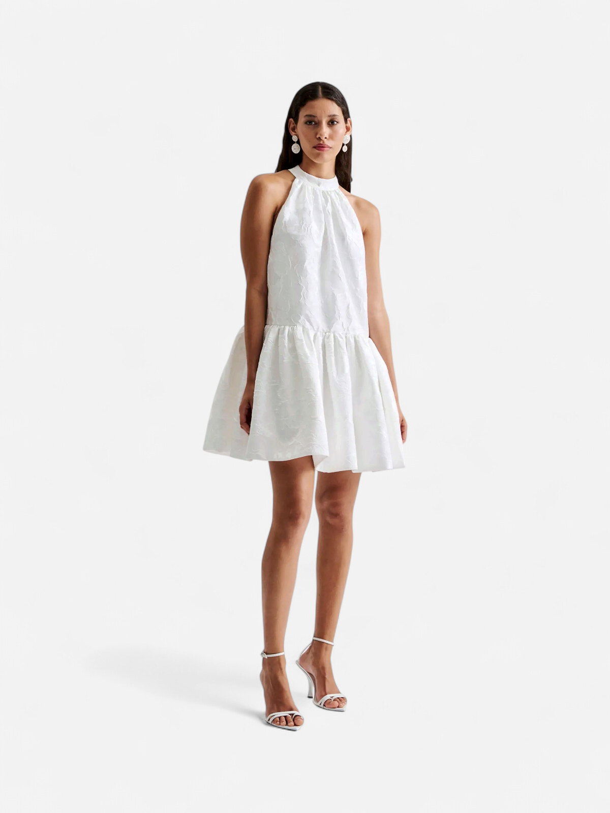 Malina naisten mekko, FLORA HALTERNECK MINI DRESS Valkoinen - Kekäle.fi