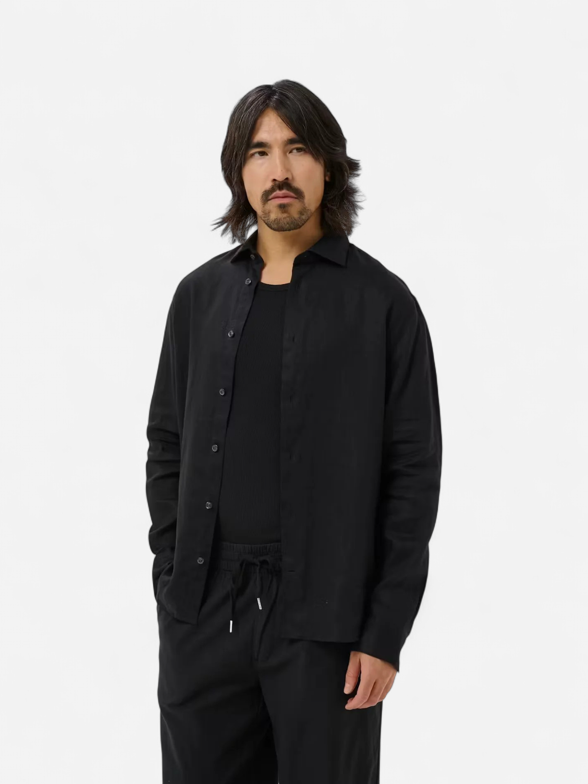 MAMARC LINEN SHIRT Black - Kekäle.fi