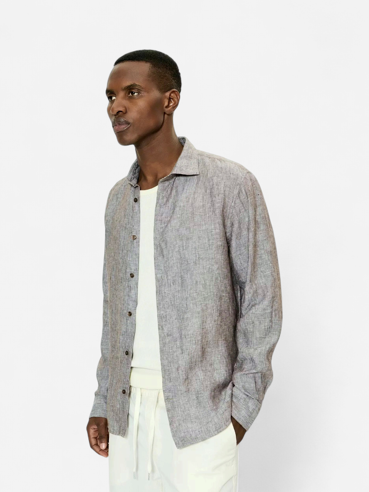 MAMARC LINEN SHIRT Chocolate Brown - Kekäle.fi