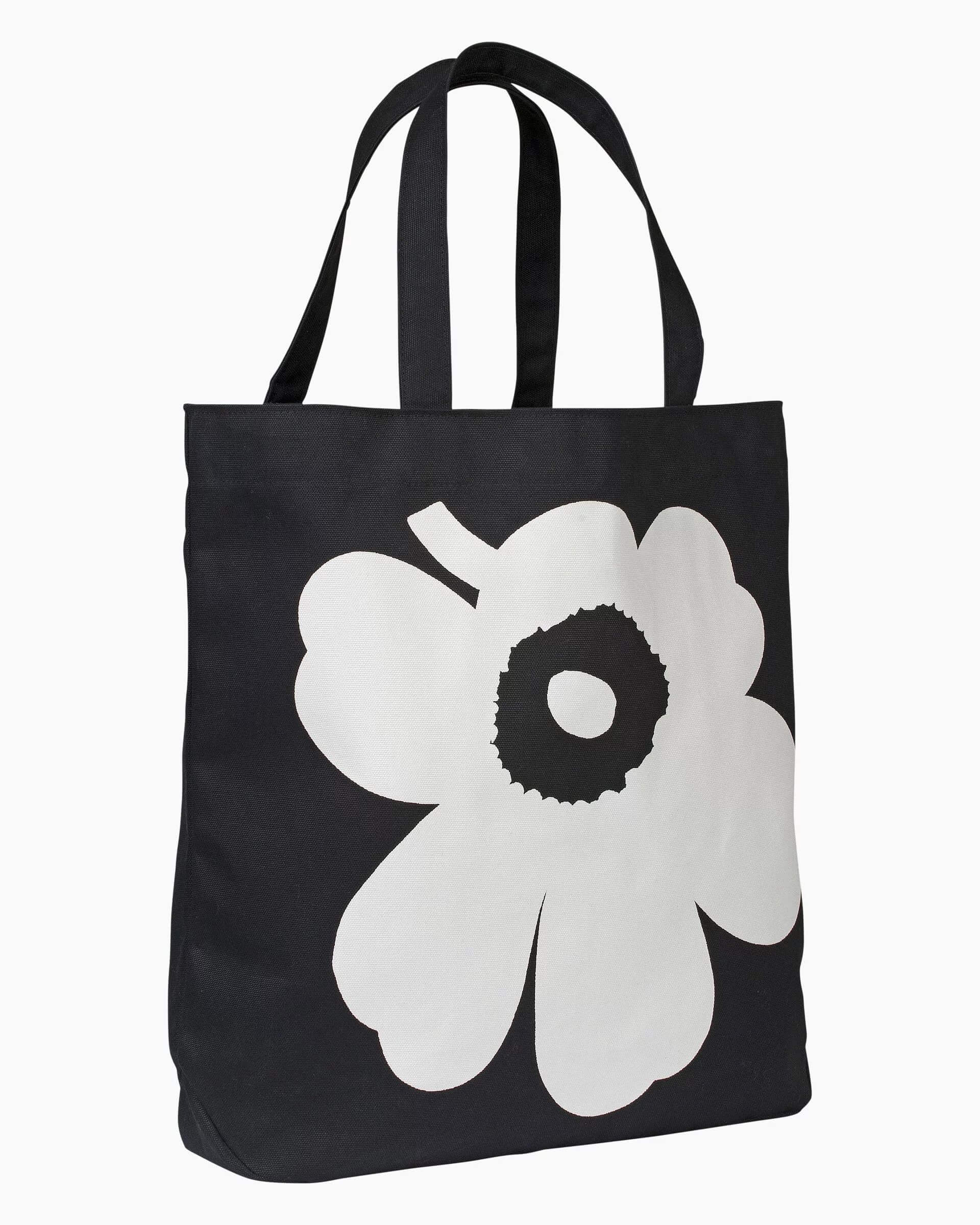 marimekko-kangaslaukku-torna-unikko-musta-kuosi-1