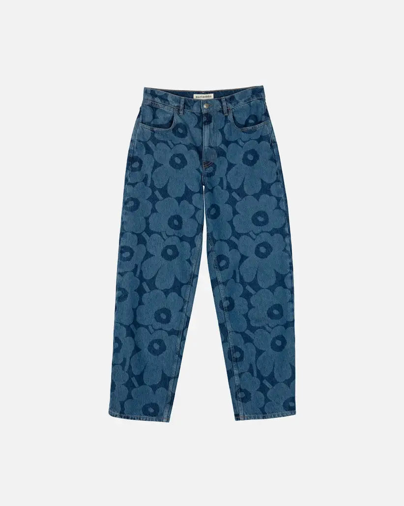 marimekko-naisten-farkut-maridenim-barrel-unikko-indigo-2