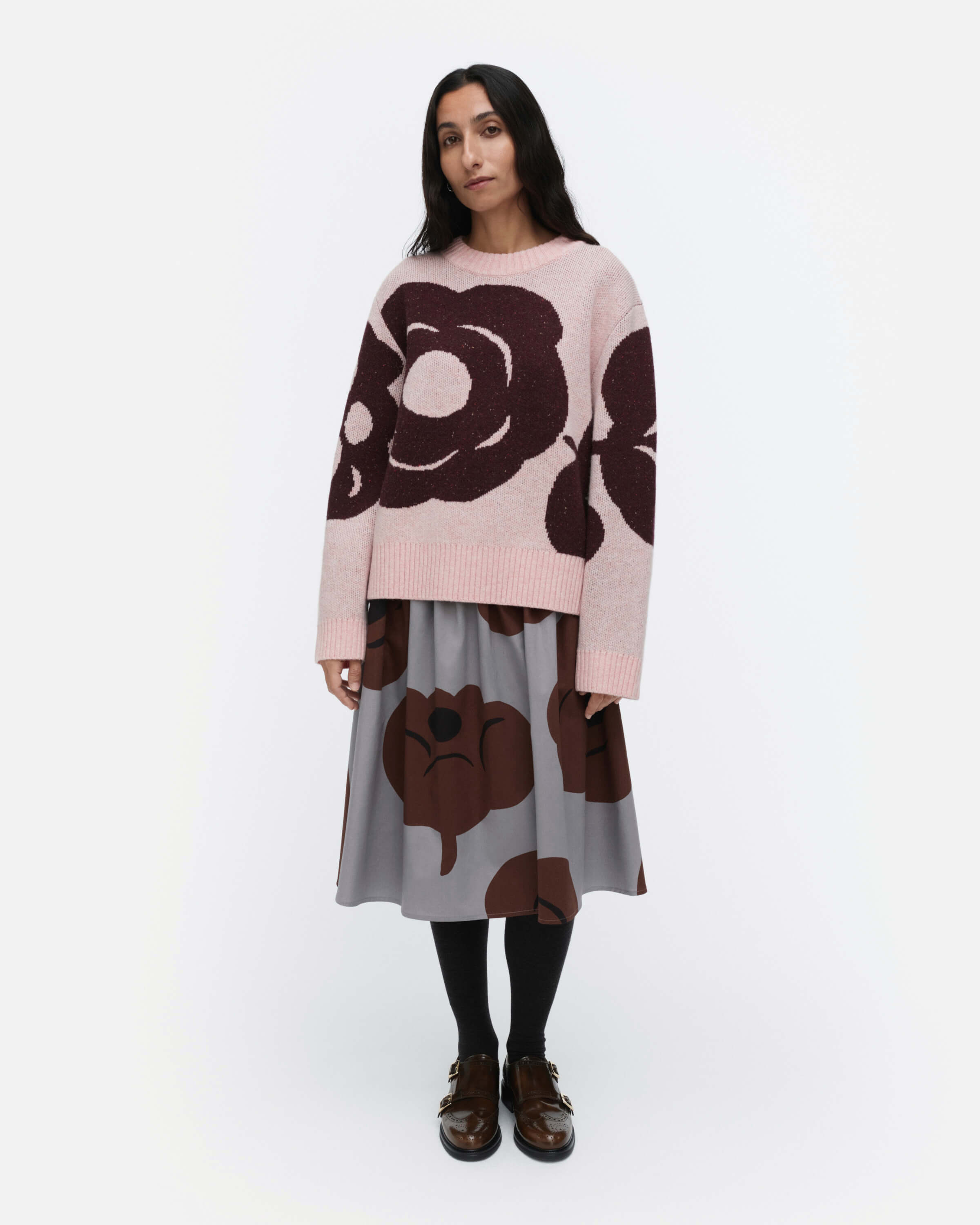 marimekko-naisten-neule-virtaus-tumma-villaneulepusero-rws-vaaleanpunainen-kuosi-1