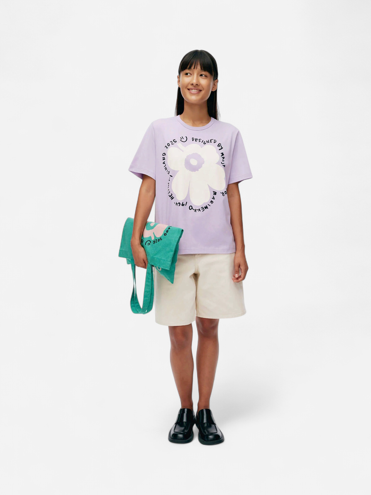 Marimekko naisten t-paita, ERNA UNIKKO PLACEMENT KIOSKI T-PAITA Vaalea Lila - Kekäle.fi