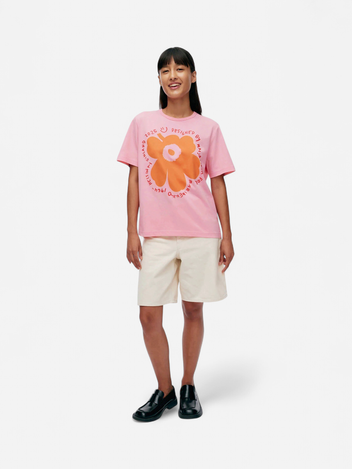 Marimekko naisten t-paita, ERNA UNIKKO PLACEMENT KIOSKI T-PAITA Vaaleanpunainen - Kekäle.fi