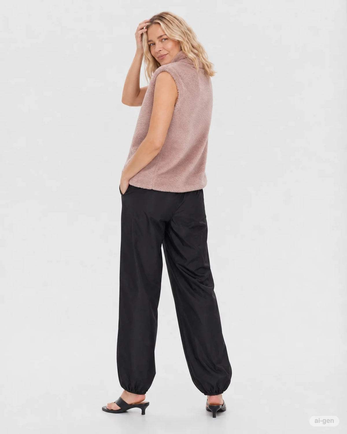 Freequent naisten liivi FQFony Waistcoat, Pale Mauve