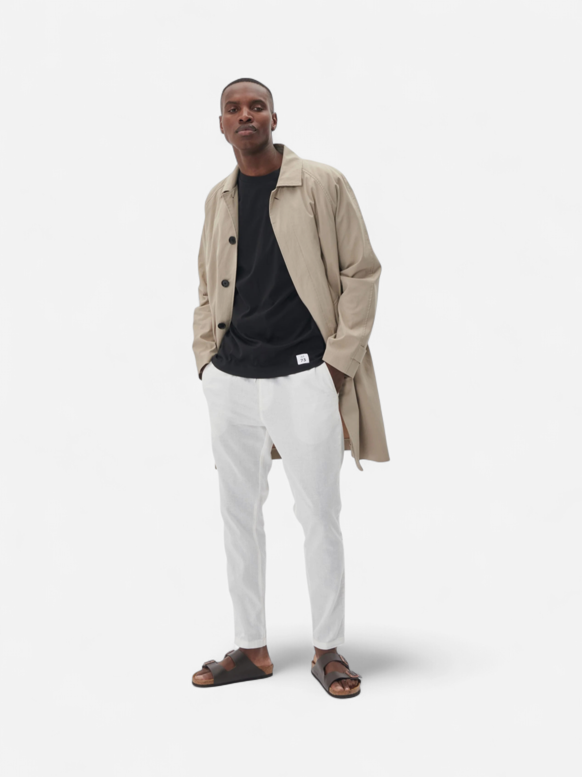 Matinique miesten housut Barton Pant Linen Cotton, valkoinen - Kekäle.fi