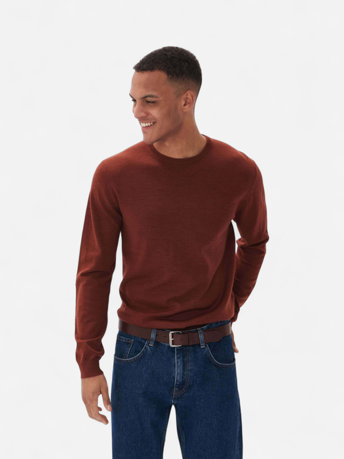 MATINIQUE Miesten Neulepusero, MARGRATE MERINO NOS Cambridge Brown Melange - Kekäle.fi