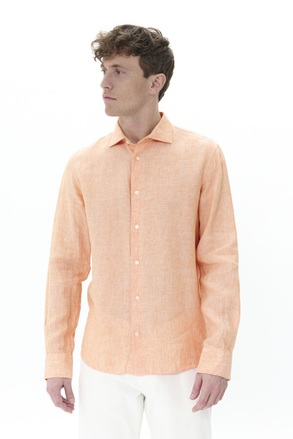 matinique-miesten-pellavapaita-marc-short-linen-shell-coral-1