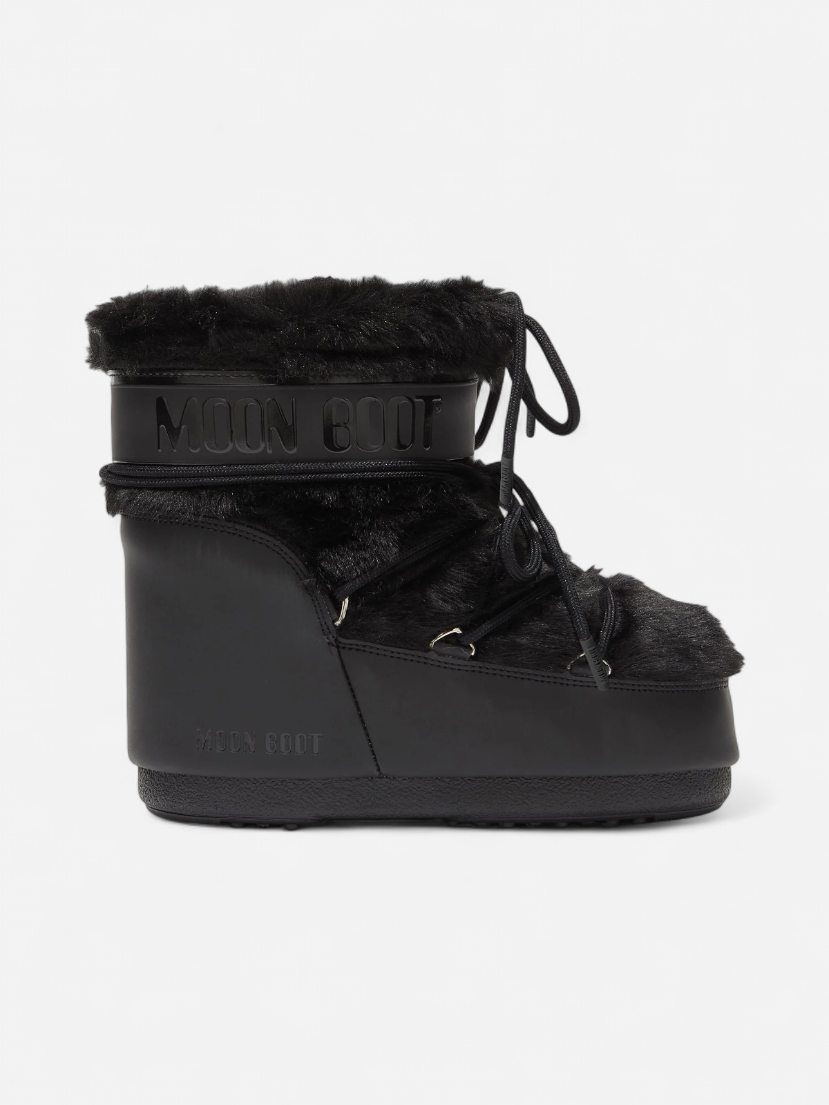 Moon Boot naisten kengät MB ICON LOW FAUX FUR, musta - Kekäle.fi