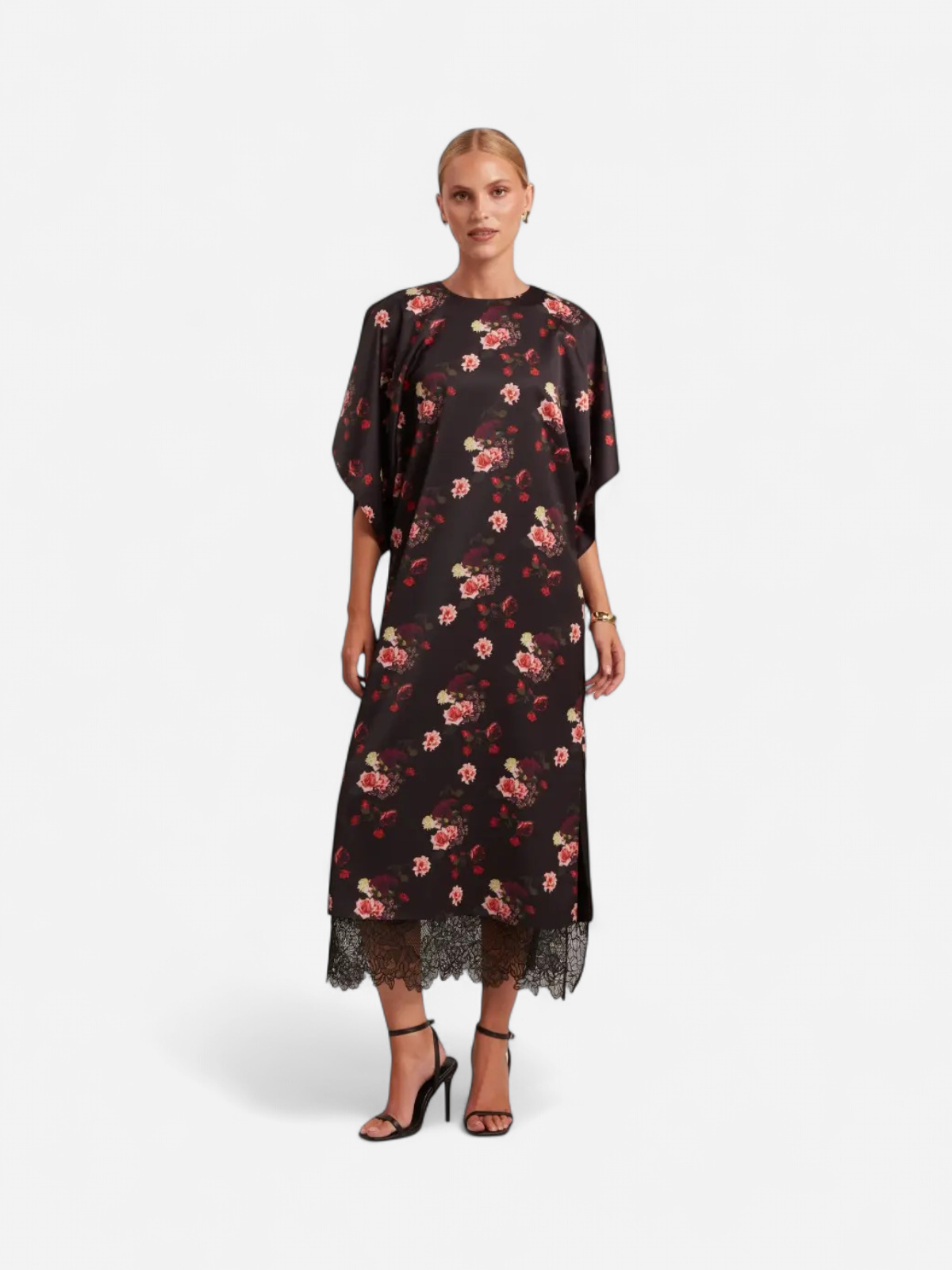Ted Baker naisten juhlamekko Meeiaa, musta kuosi - Kekäle.fi