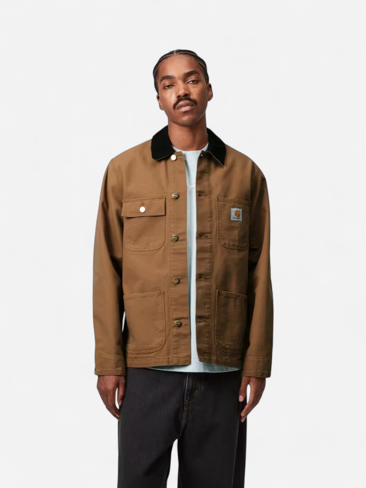 Carhartt miesten takki Michigan Coat (Summer) Dearborn Canvas, konjakinruskea - Kekäle.fi