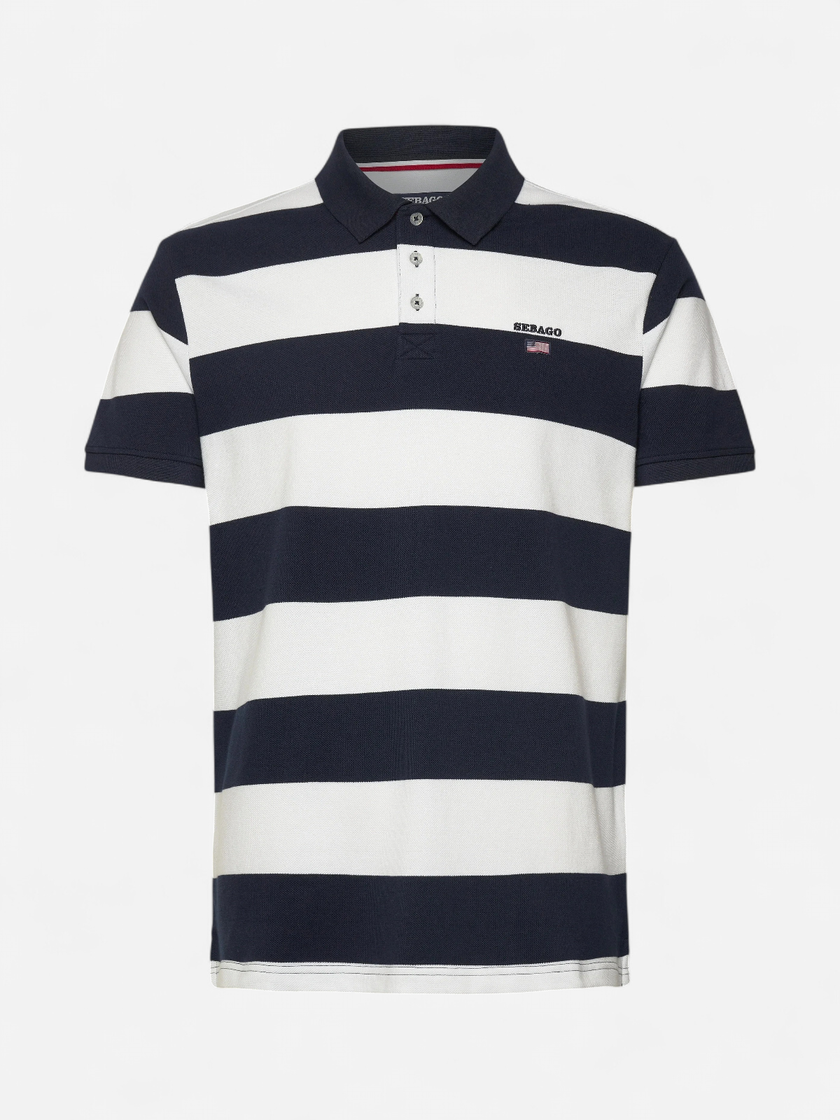 Sebago miesten pikeepaita Mick Block Stripe Pique Nos, raidallinen sininen - Kekäle.fi