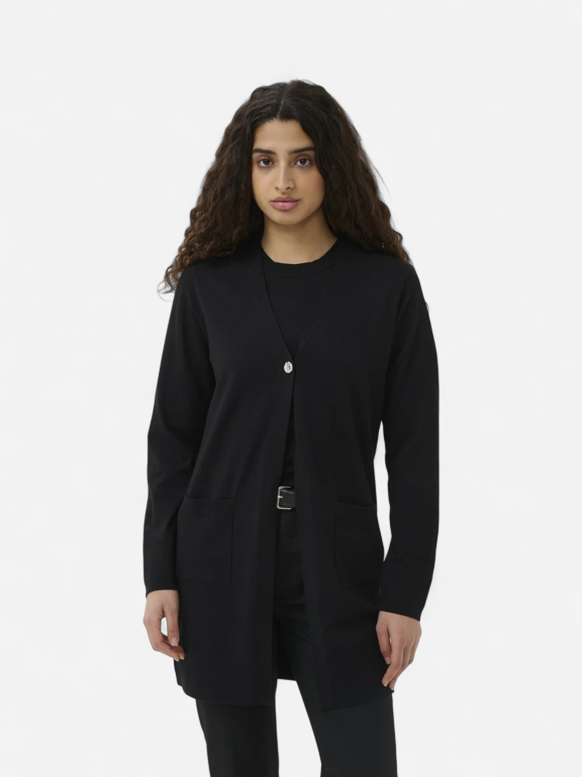 Inwear naisten neuletakki Mikoiw Core Long Cardigan, musta - Kekäle.fi