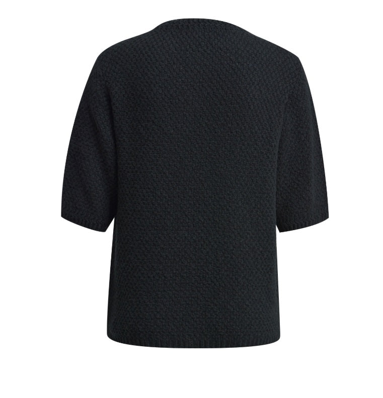 milano-italy-naisten-neuletakki-cardigan-1-2-sleeve-black-musta-2