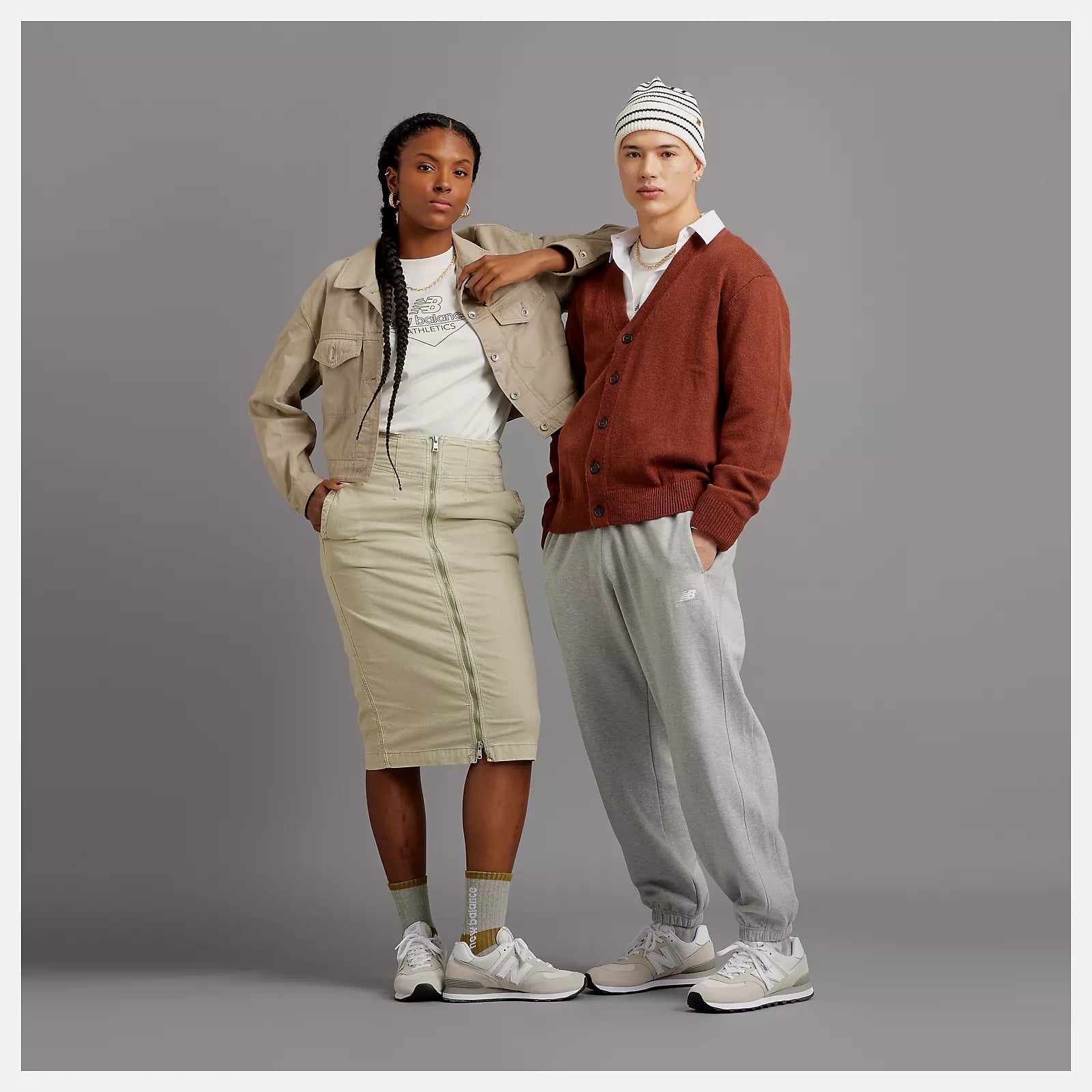 New Balance unisex tennarit 574, vaaleanharmaa