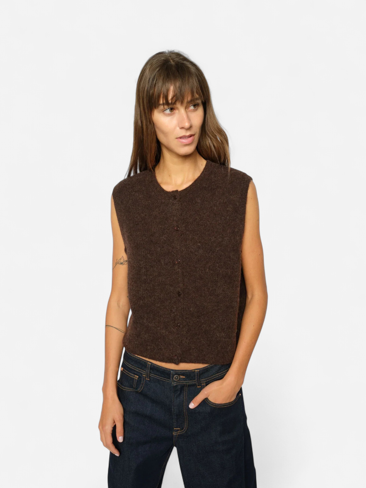 Mos Mosh naisten neuleliivi Almine Thora Knit Vest, Delicioso - Kekäle.fi