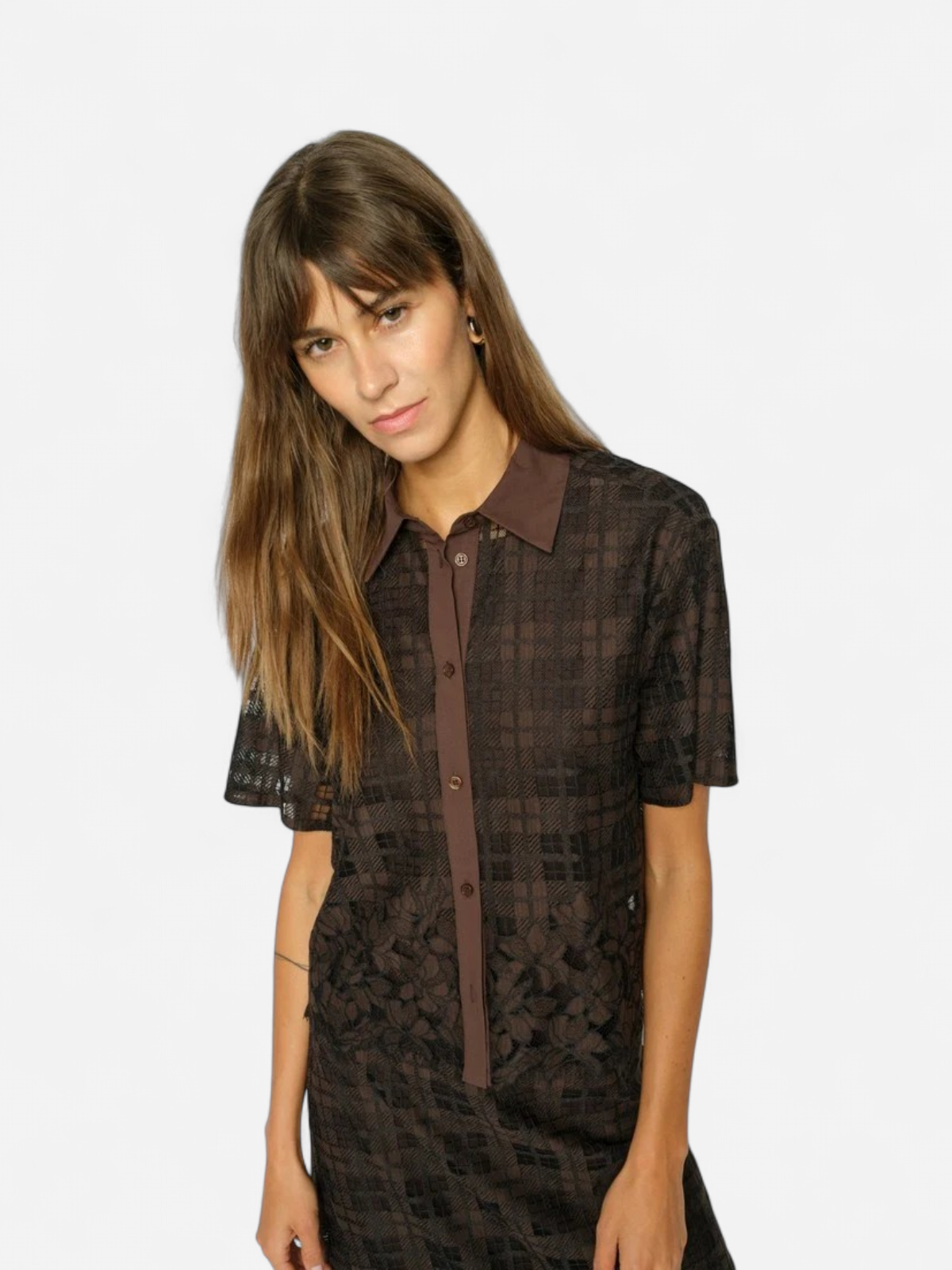 MMLia Checko SS Lace Shirt MUSTA KUOSI - Kekäle.fi