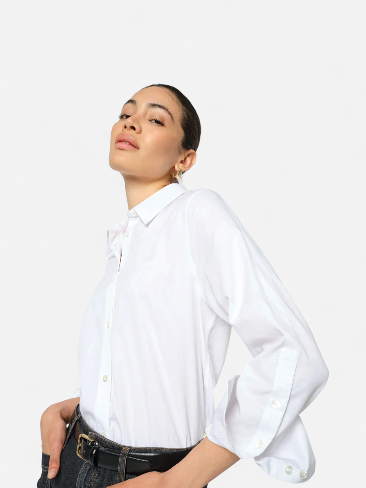 MMWinola Cotton Twil Shirt VALKOINEN - Kekäle.fi