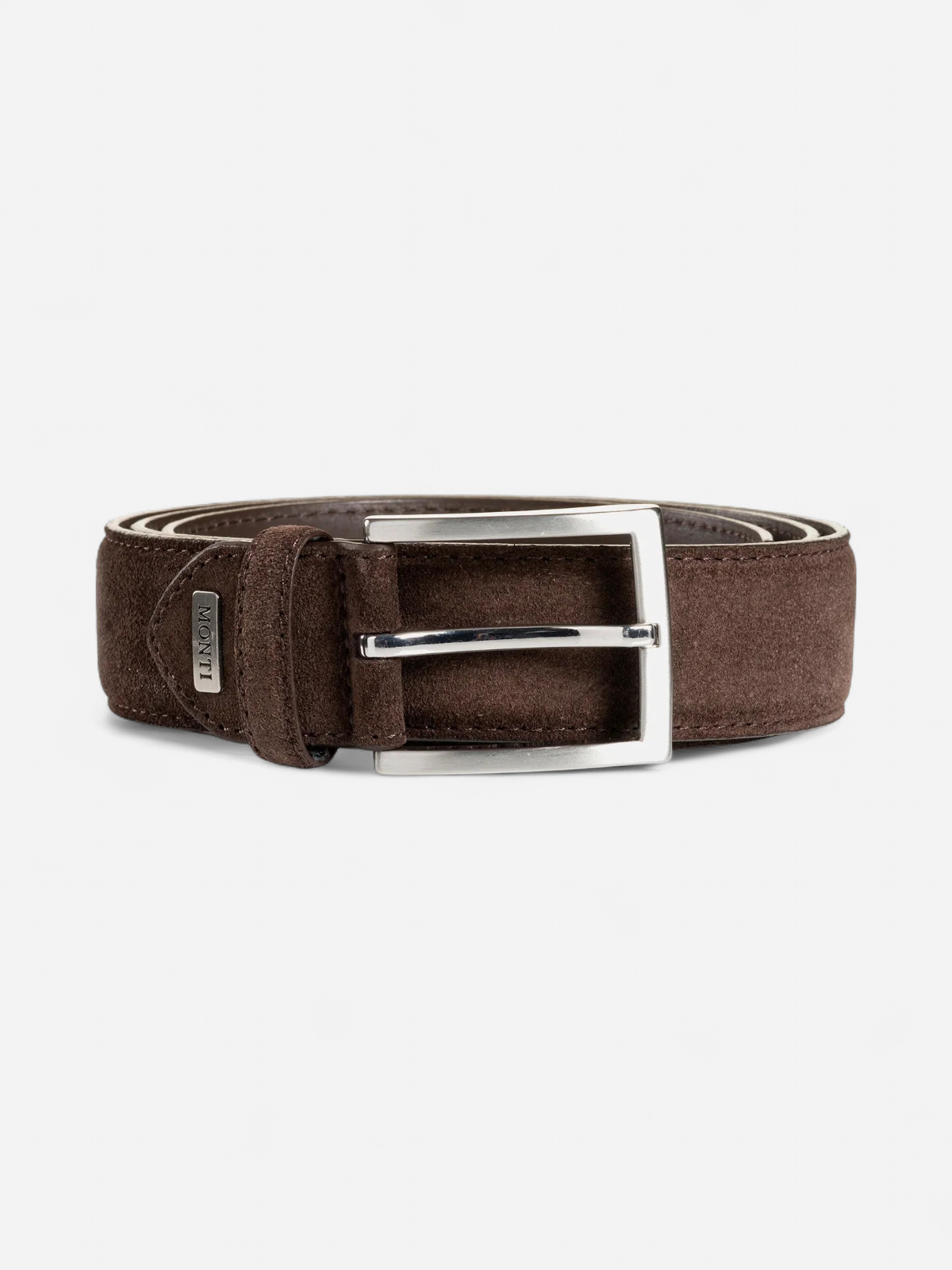 Monti miesten vyö Montreal Suede Belt, tummanruskea - Kekäle.fi