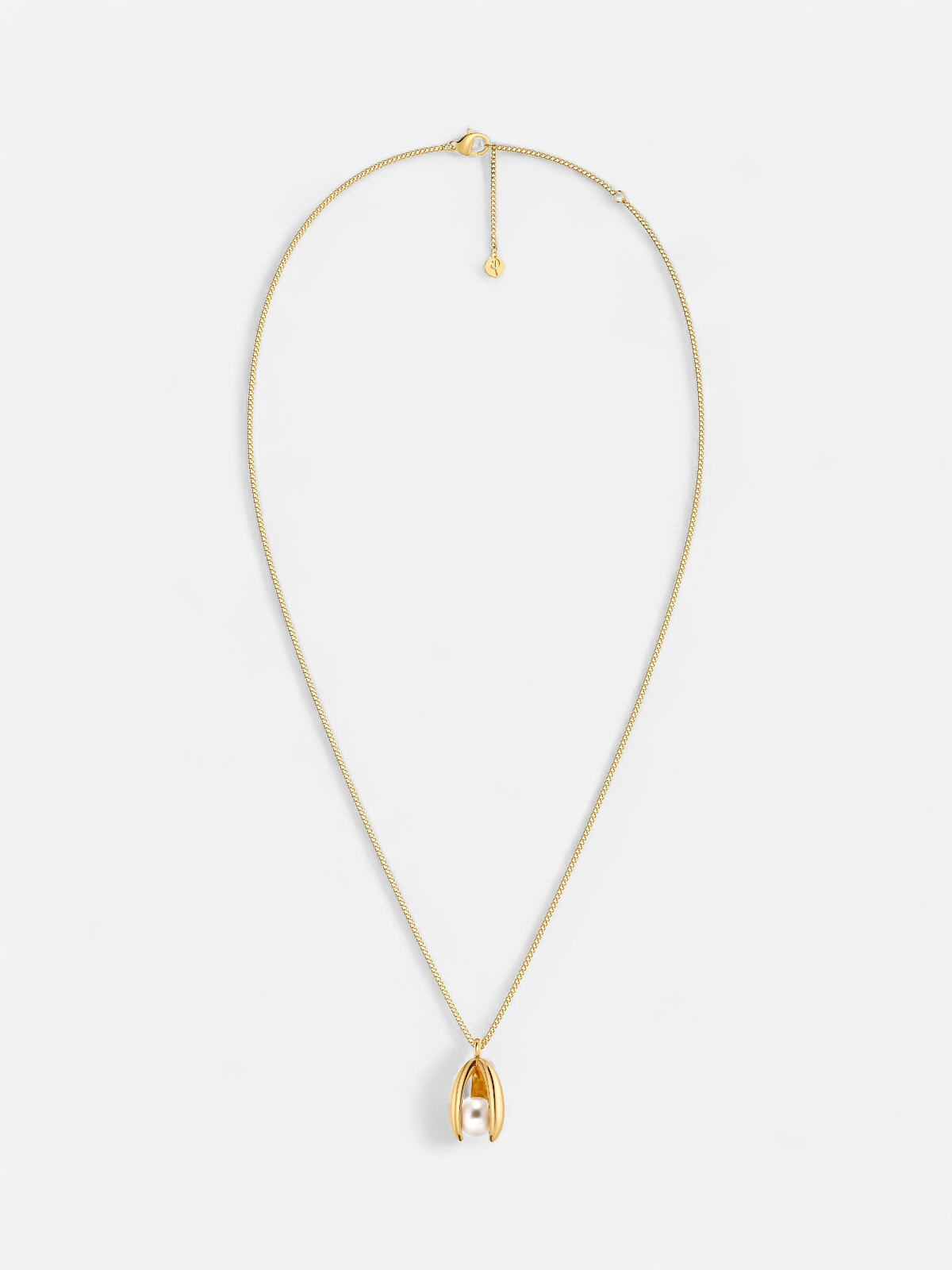 MOONRAVE NECKLACE L GOLD Gold pleated - Kekäle.fi