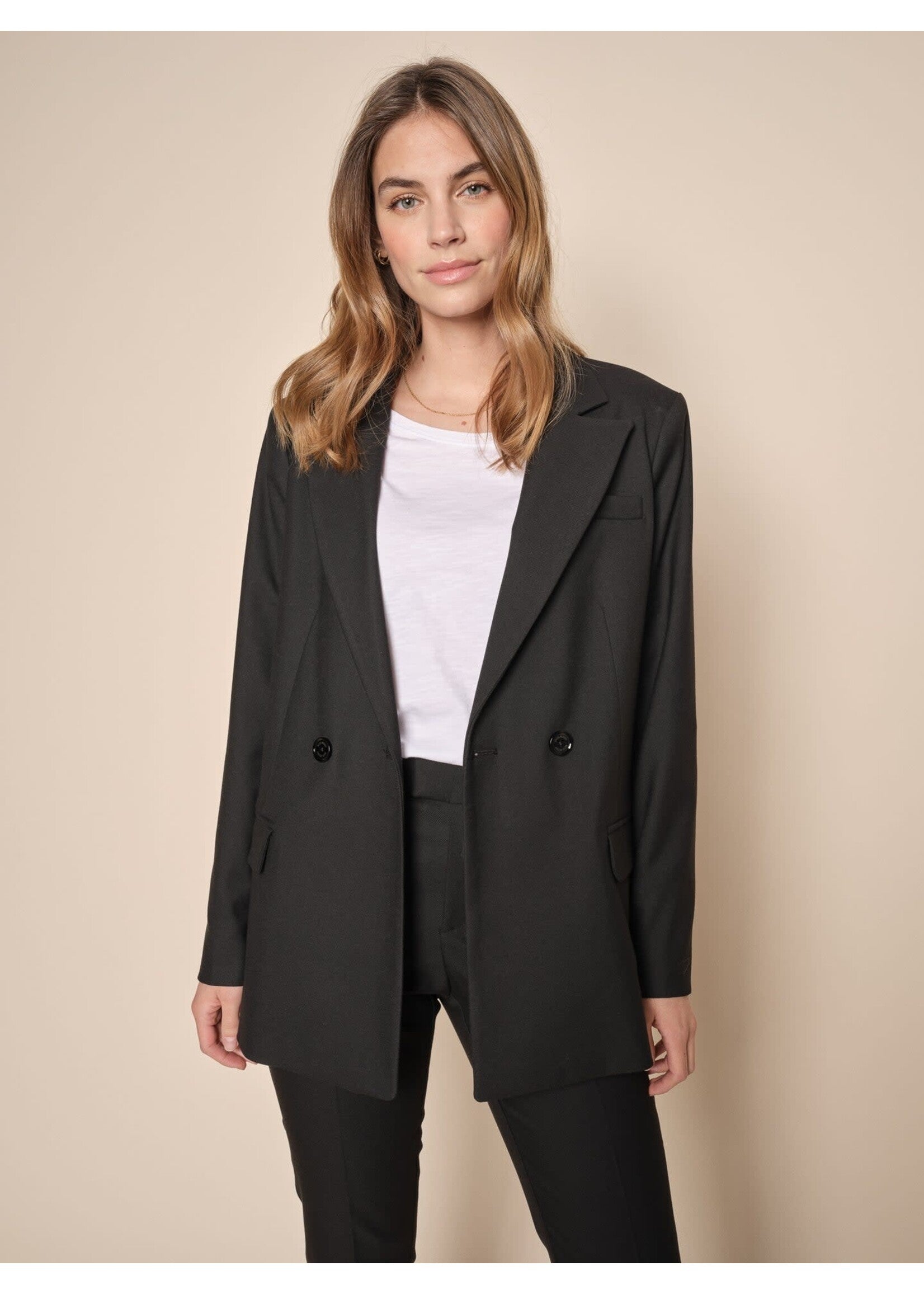 Mos Mosh Naisten Bleiseri WANDA TWIGGY BLAZER Musta