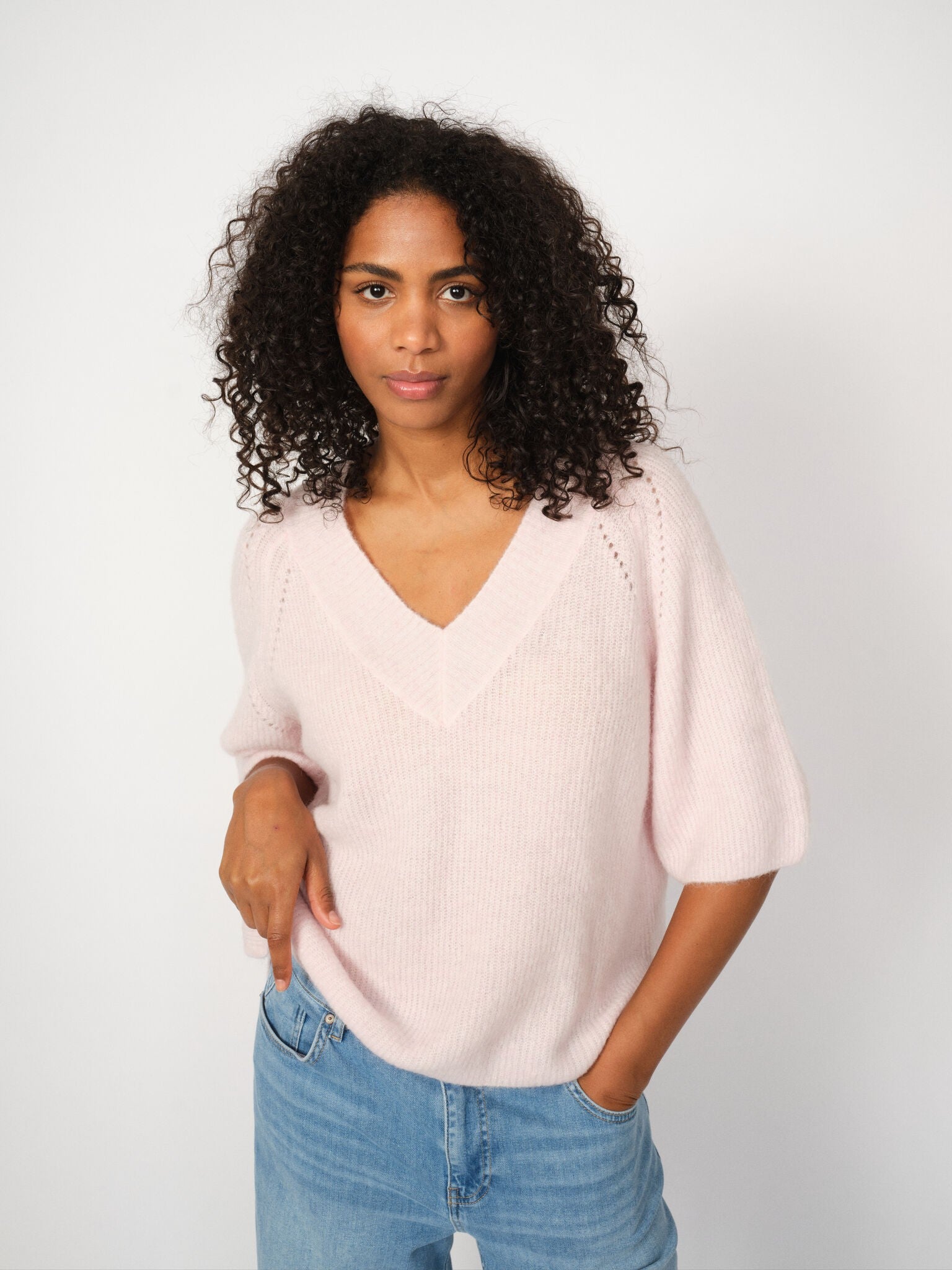 mos-mosh-naisten-neule-mmtaci-3-4-v-neck-knit-vaaleanpunainen-1