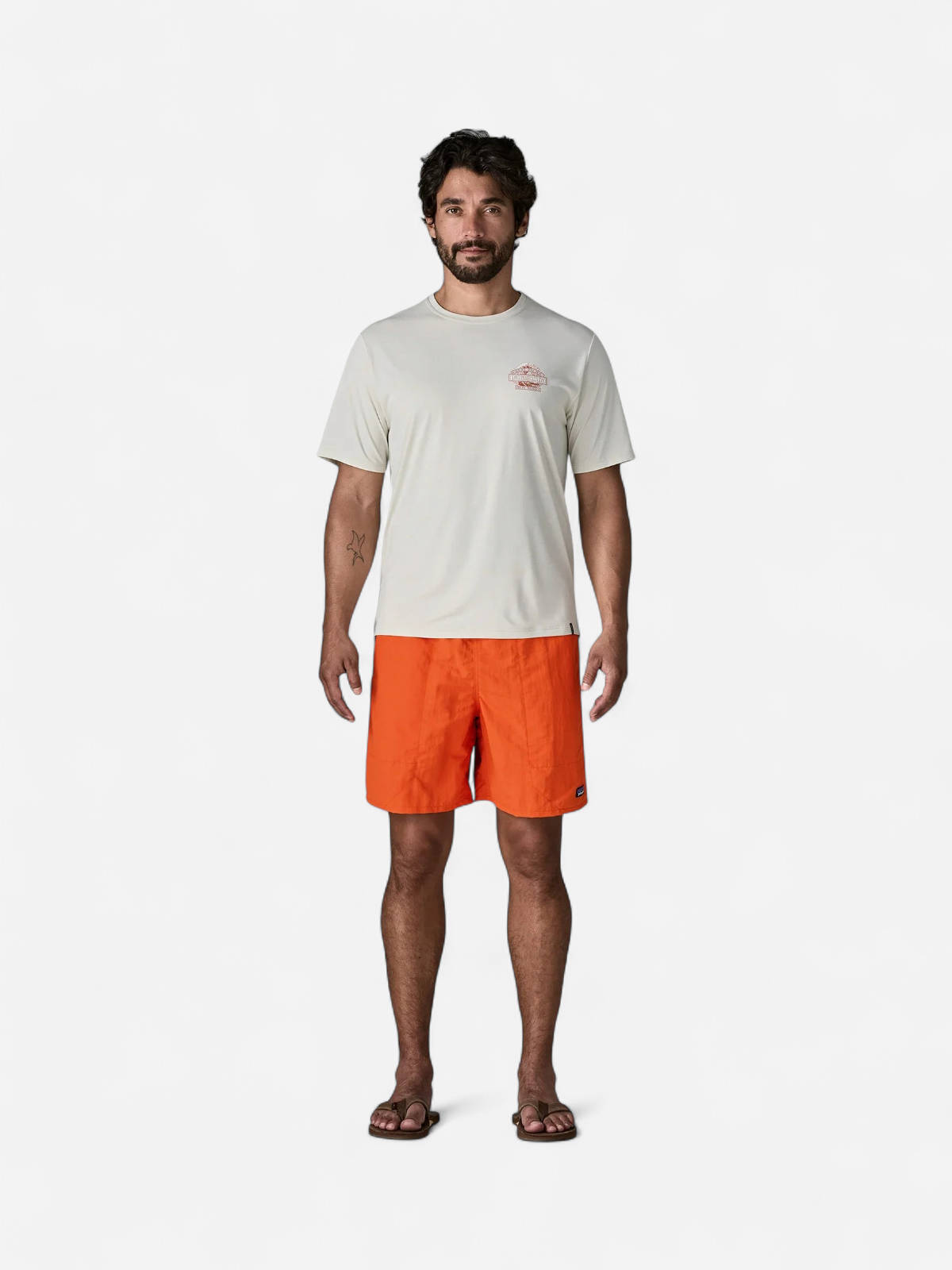 Patagonia miesten shortsit M's Baggies Longs - 7 in., Punainen - Kekäle.fi
