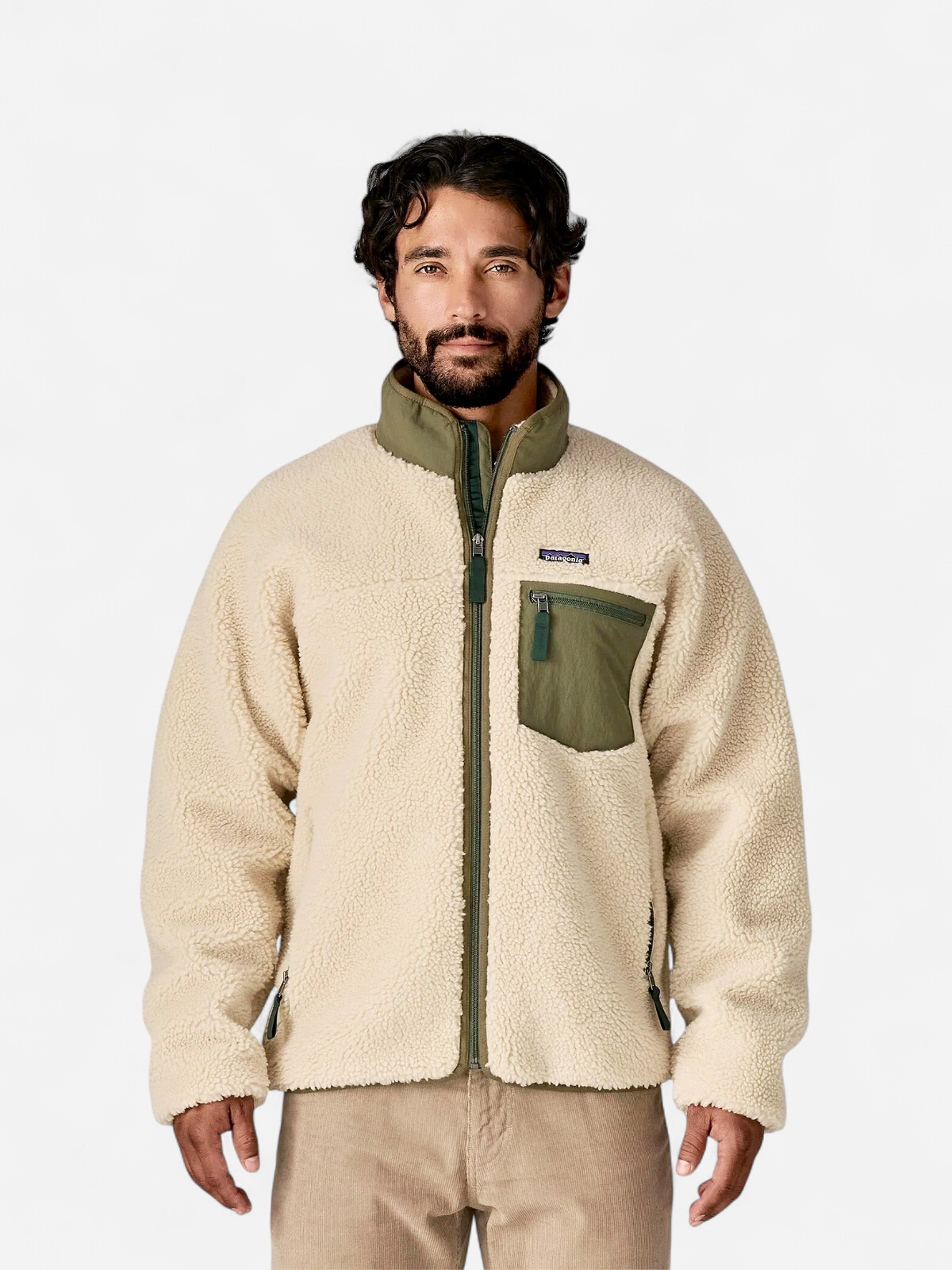 Patagonia miesten fleecetakki M's Classic Retro-X Jkt, kerma - Kekäle.fi