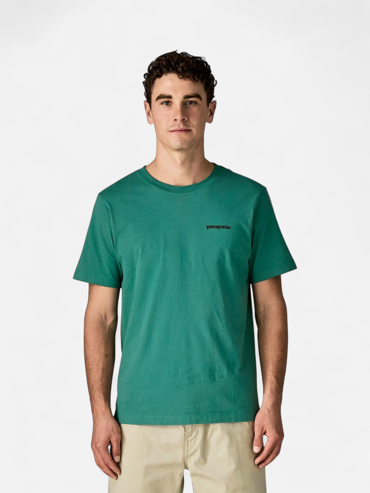 Patagonia miesten t-paita M's P-6 Logo T-Shirt, tummanvihreä - Kekäle.fi