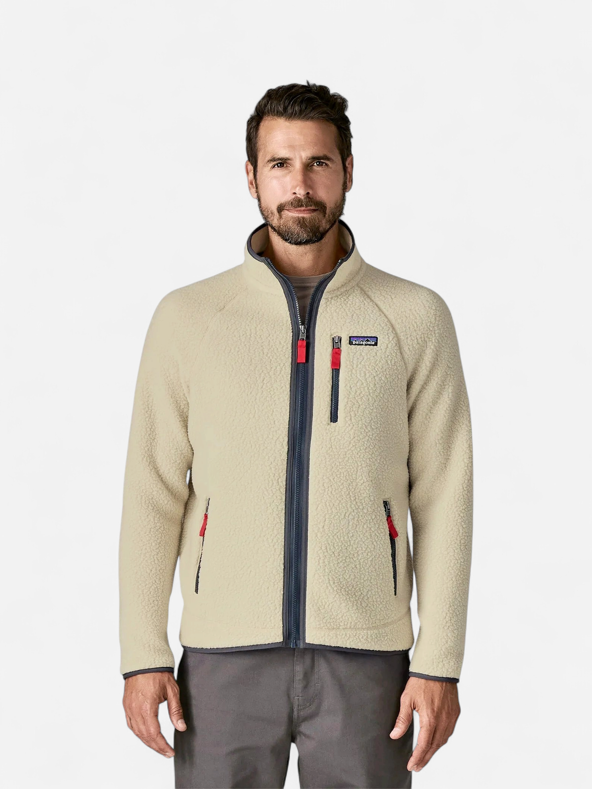 Patagonia miesten fleecetakki M'S Retro Pile Jacket, luonnonvalkoinen - Kekäle.fi