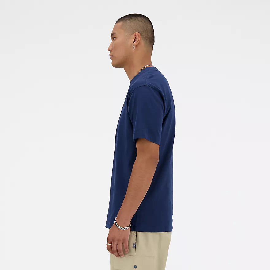 New Balance miesten t-paita Athletics Cotton t-shirt, tummansininen