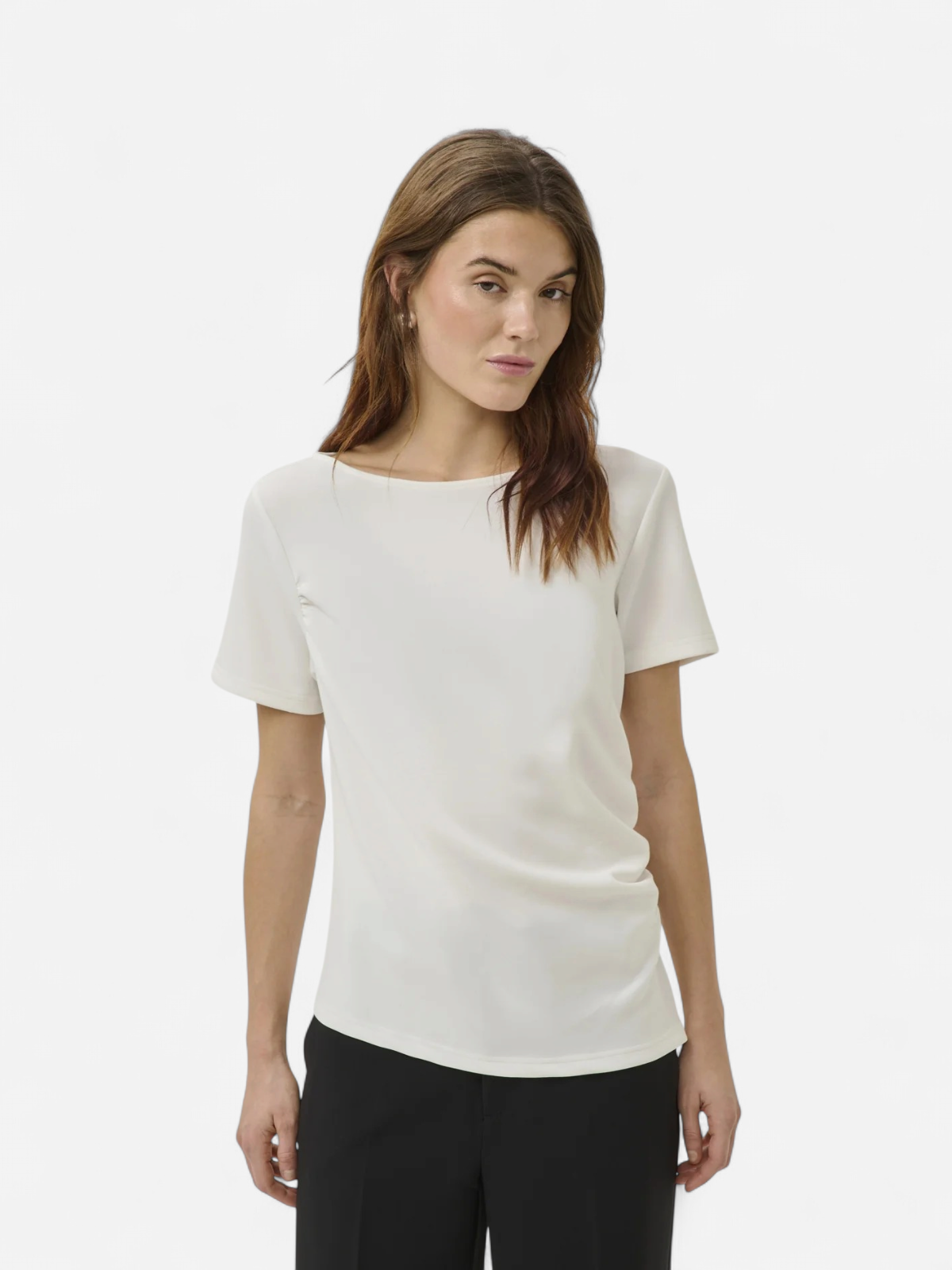 My Essential Wardrobe naisten t-paita MWHelle Asymmetric Tee, valkoinen - Kekäle.fi