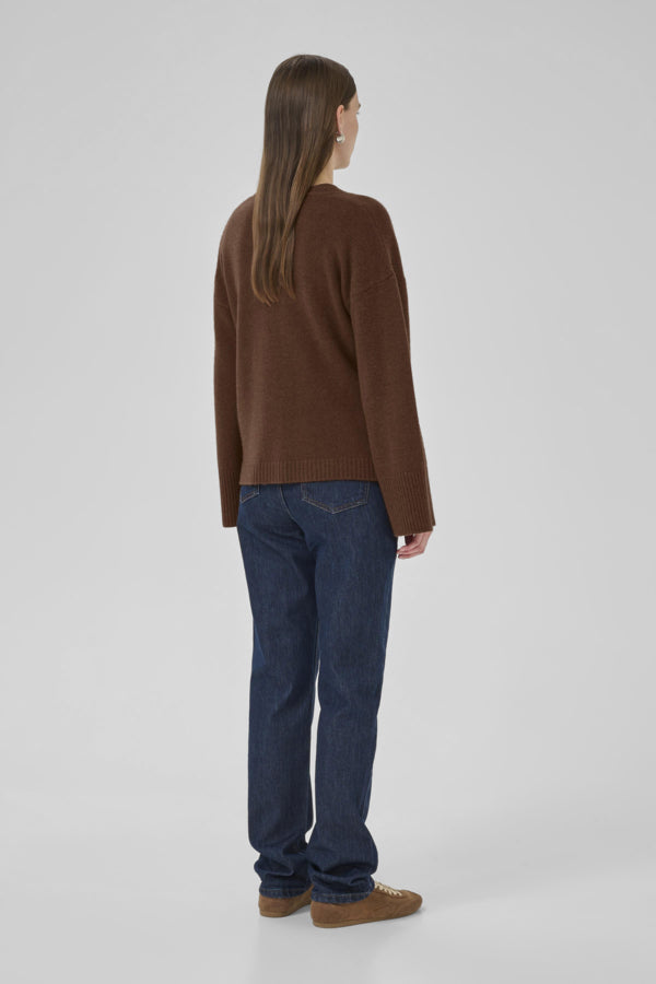 my-essential-wardrobe-naisten-neuletakki-huximw-knit-cardigan-tummanruskea-2