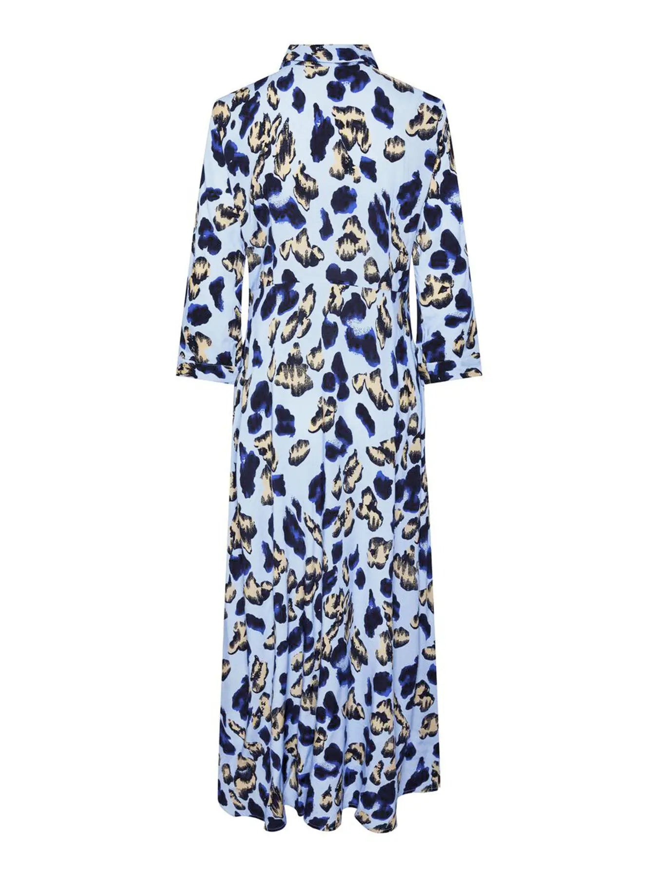 Y.A.S mekko Yassavanna Long Shirt Dress, Clear Sky Liro Print