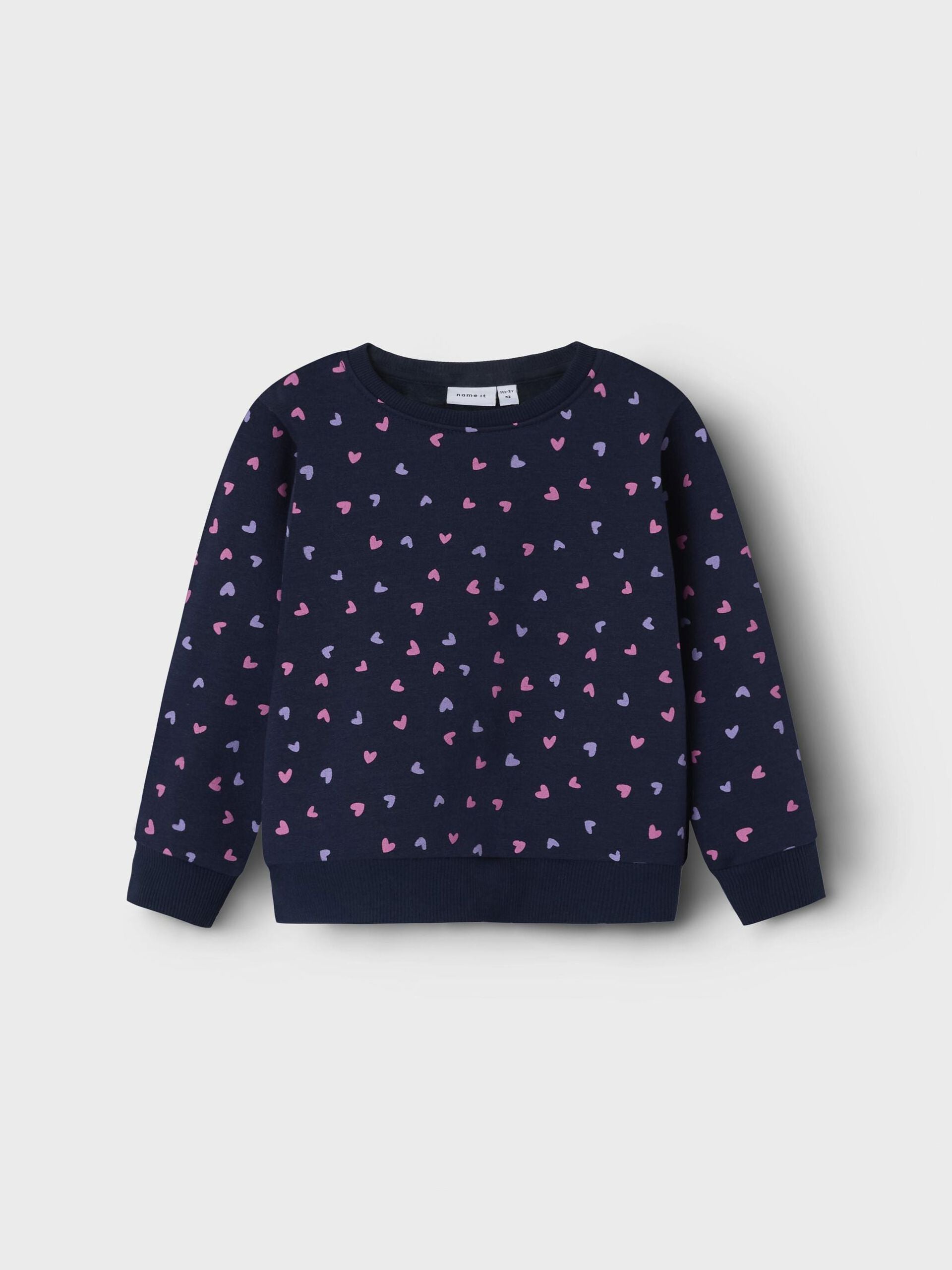 name-it-lasten-collegepusero-nmfdavina-ls-sweat-fleece-tummansininen-1