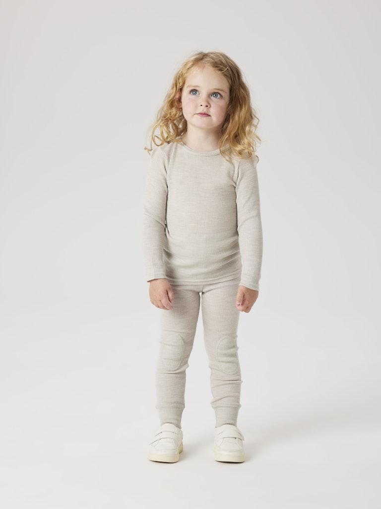 Legging Bébé En Laine Côtelée Name It - Coupe Ajustée, Doux, Pour Nouveau-né (modèle Mixte)