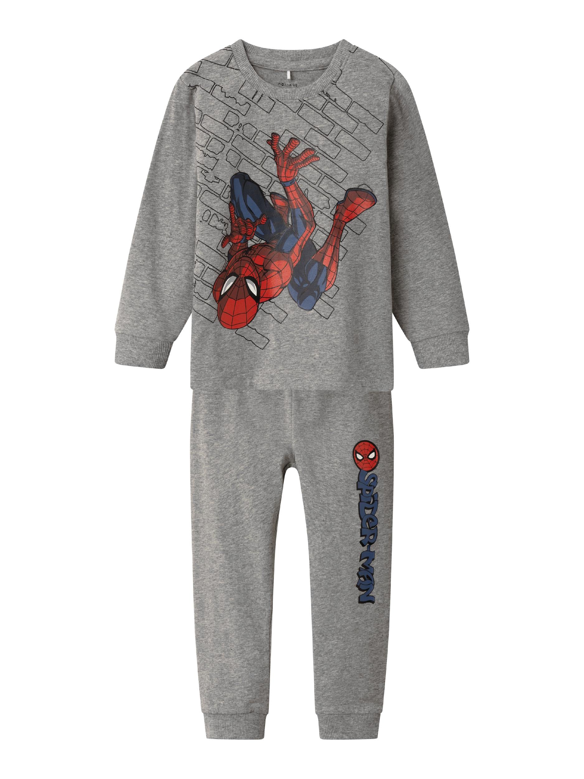 name-it-lasten-pyjama-nmmorv-spiderman-nightset-vaaleanharmaa-1