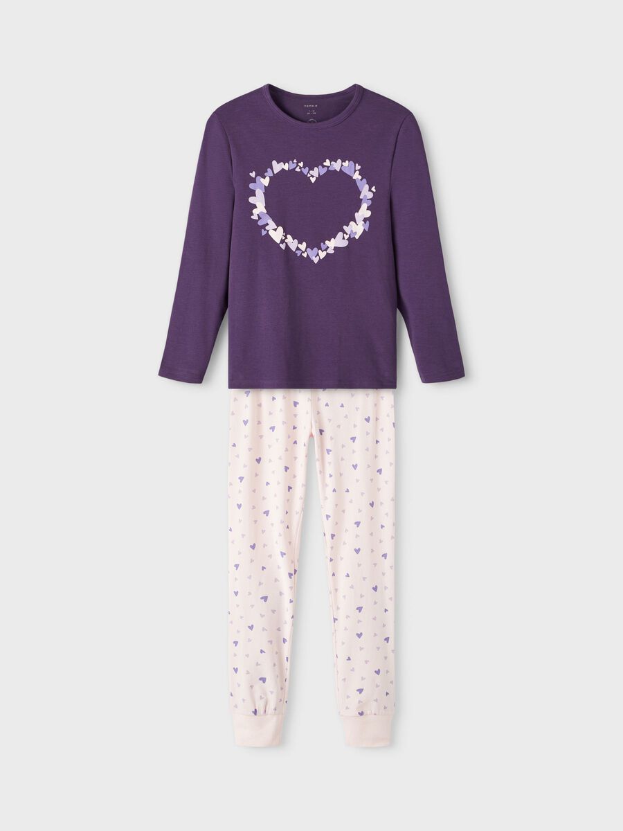 name-it-lasten-pyjamasetti-nightset-purble-heart-noos-liila-1