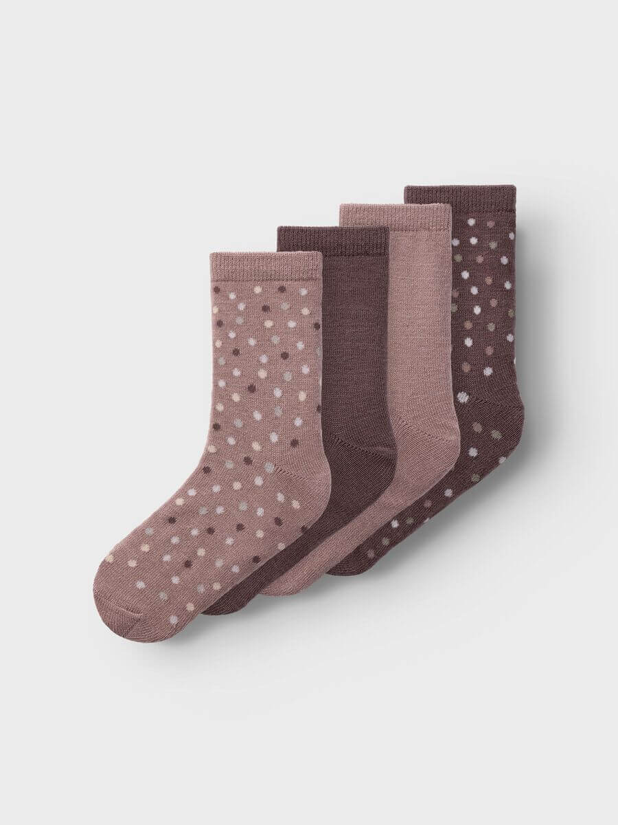 name-it-lasten-sukat-nkfwak-wool-4-pack-sock-vaaleanpunainen-kuosi-1
