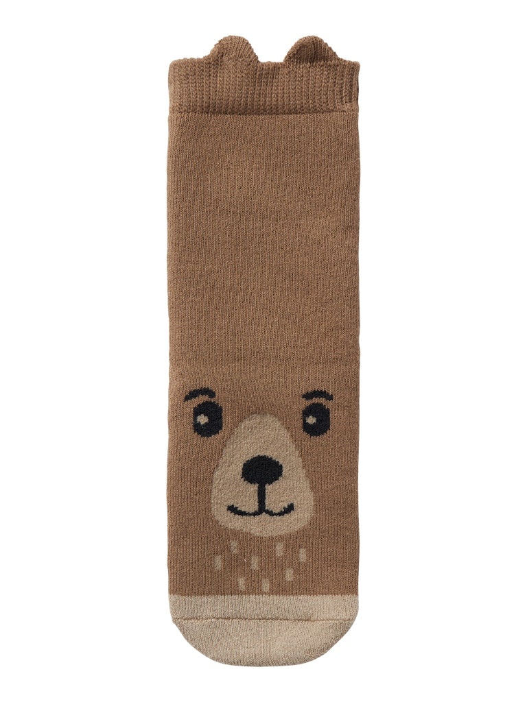 name-it-lasten-sukat-nmmsoam-frotte-non-skid-sock-tummanruskea-1