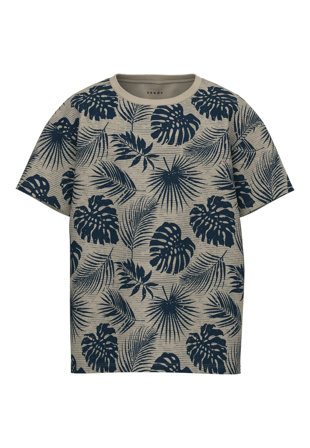 name-it-lasten-t-paita-nkmvalther-2p-ss-loose-top-ruskea-kuosi-1