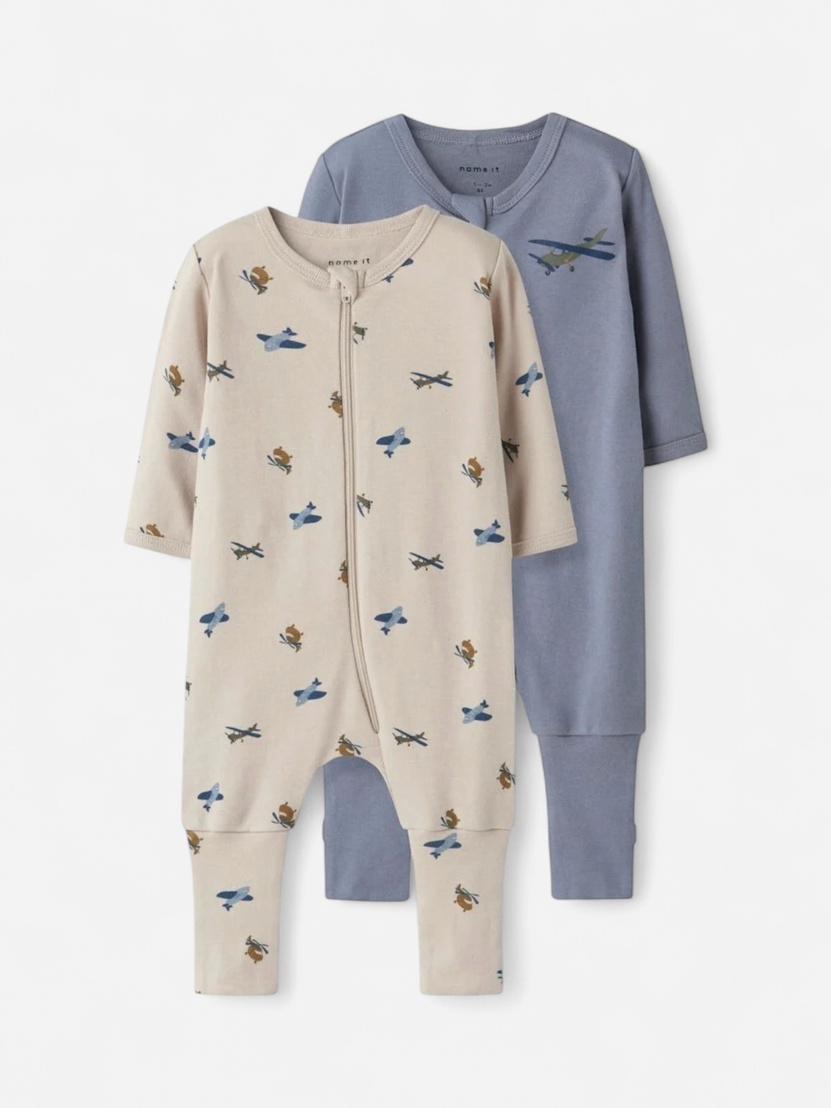 Name It lasten pyjamat 2 Pack Nightsuit, Peyote - Kekäle.fi