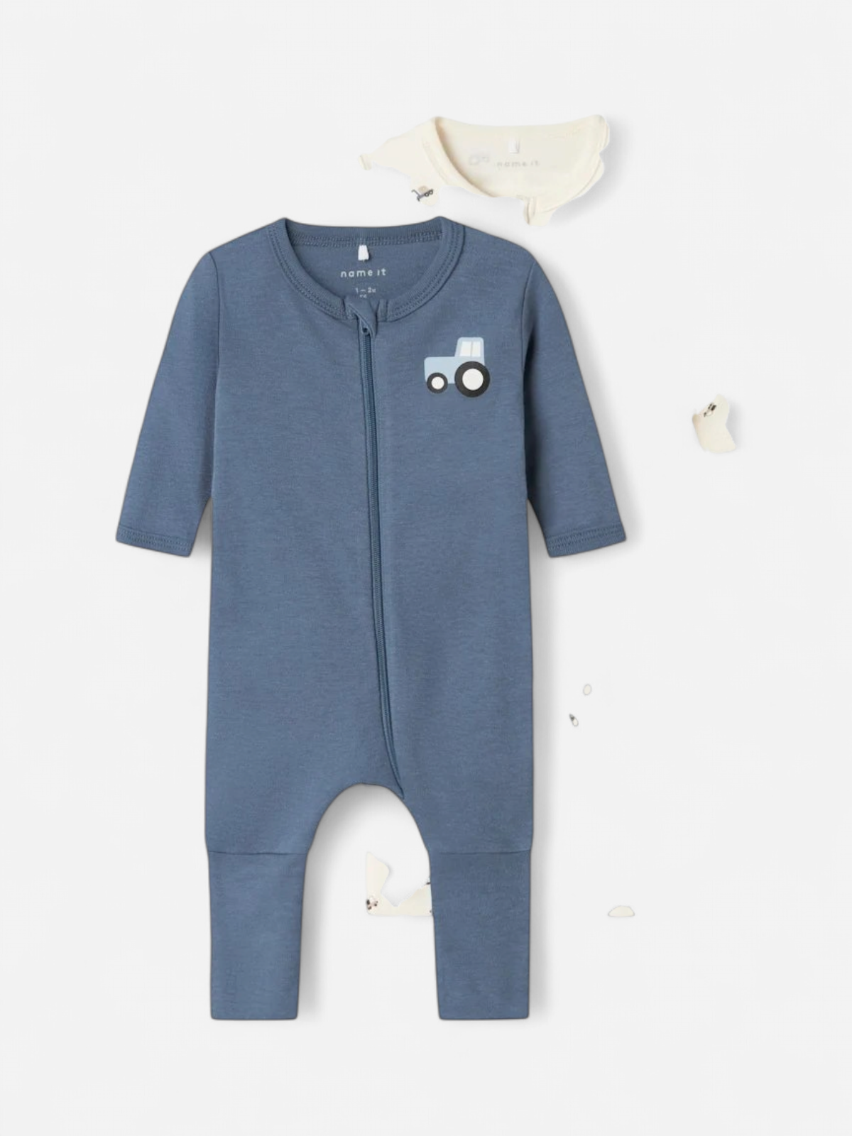 Name It lasten Pyjamat 2 Pack Nightsuit, Jet Stream/Ashley Blue - Kekäle.fi